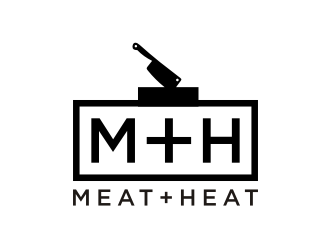 Meat [plus sign] Heat  logo design by KQ5