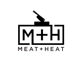 Meat [plus sign] Heat  logo design by KQ5