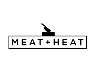 Meat [plus sign] Heat  logo design by KQ5