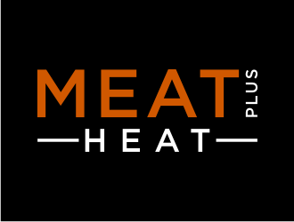 Meat [plus sign] Heat  logo design by puthreeone