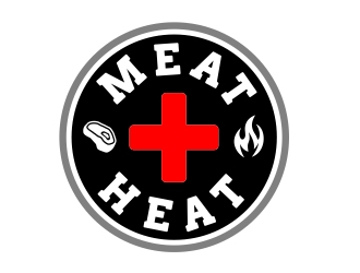 Meat [plus sign] Heat  logo design by aura