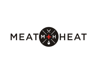 Meat [plus sign] Heat  logo design by Sheilla