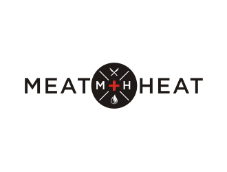 Meat [plus sign] Heat  logo design by Sheilla
