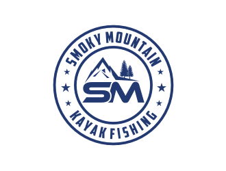 Smoky Mountain Kayak Fishing logo design by bricton