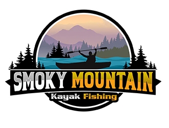 Smoky Mountain Kayak Fishing logo design by PrimalGraphics