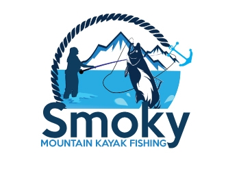 Smoky Mountain Kayak Fishing logo design by AamirKhan