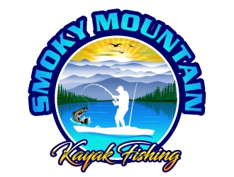 Smoky Mountain Kayak Fishing logo design by uttam
