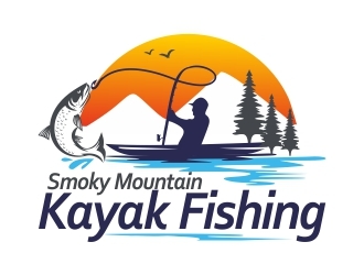 Smoky Mountain Kayak Fishing logo design by ruki