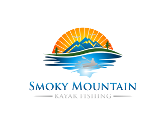 Smoky Mountain Kayak Fishing logo design by N3V4