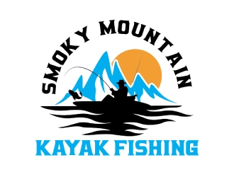 Smoky Mountain Kayak Fishing logo design by MonkDesign