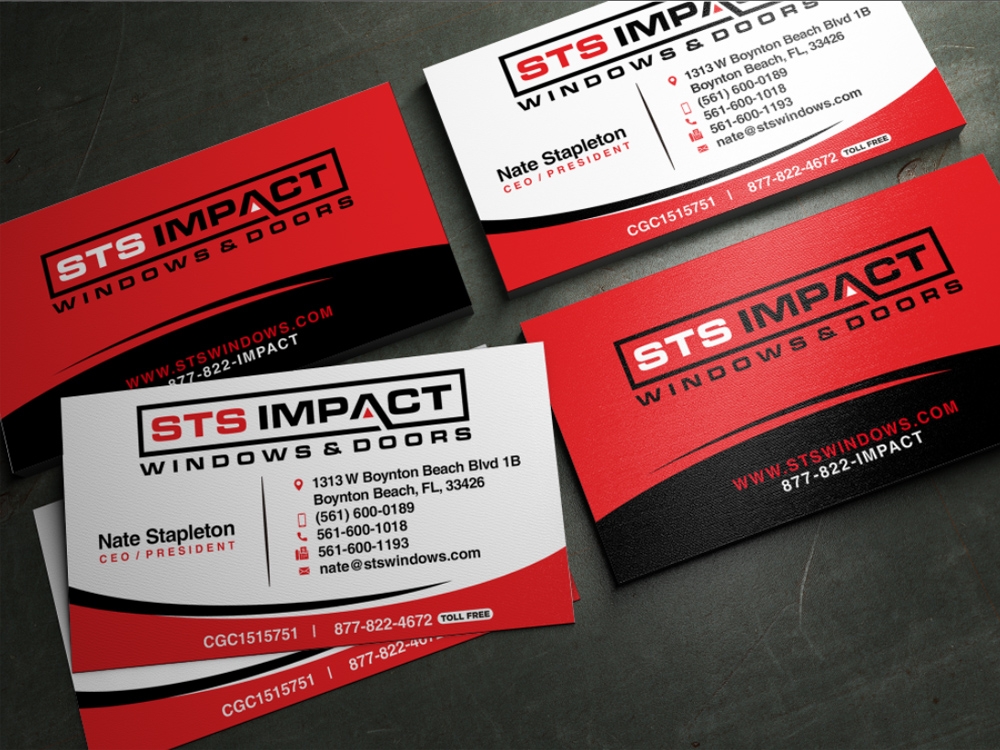 STS Windows & Doors logo design by Realistis