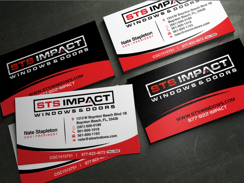 STS Windows & Doors logo design by Realistis