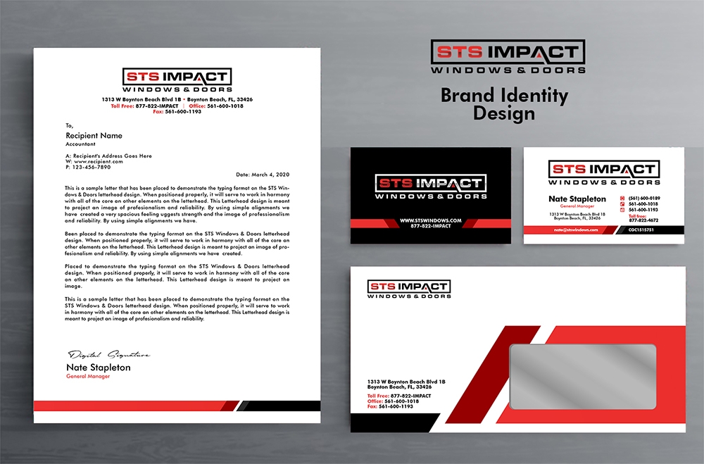 STS Windows & Doors logo design by abss