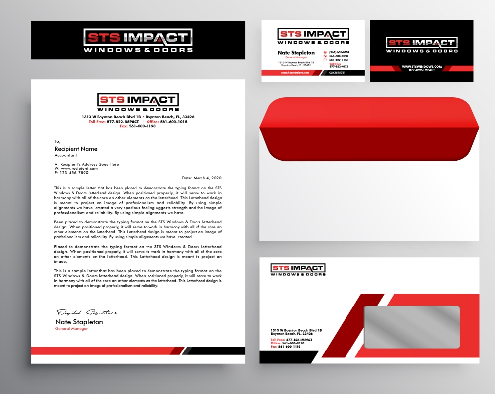 STS Windows & Doors logo design by abss