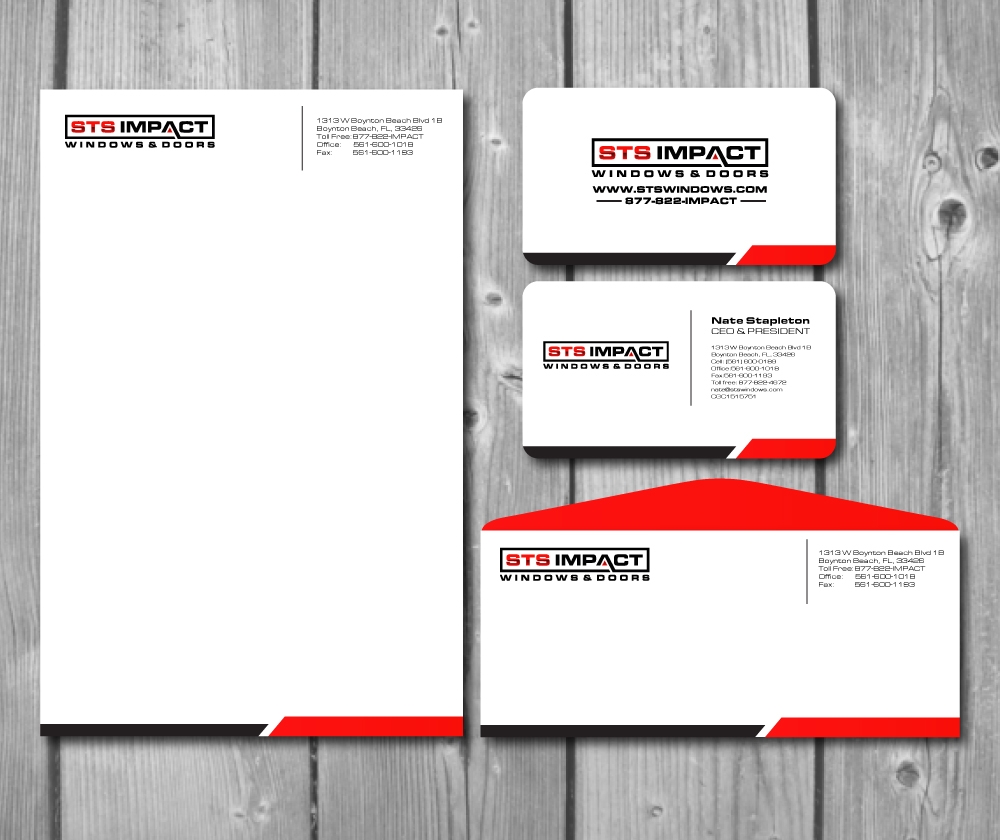 STS Windows & Doors logo design by AamirKhan