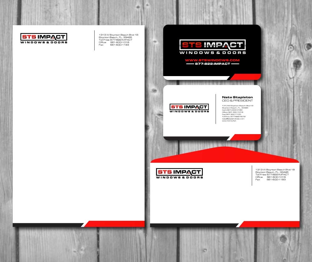 STS Windows & Doors logo design by AamirKhan