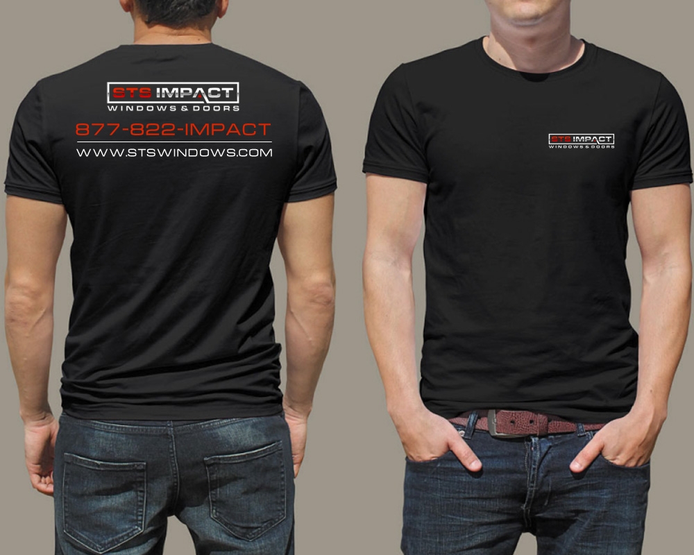 STS Windows & Doors logo design by Boomstudioz