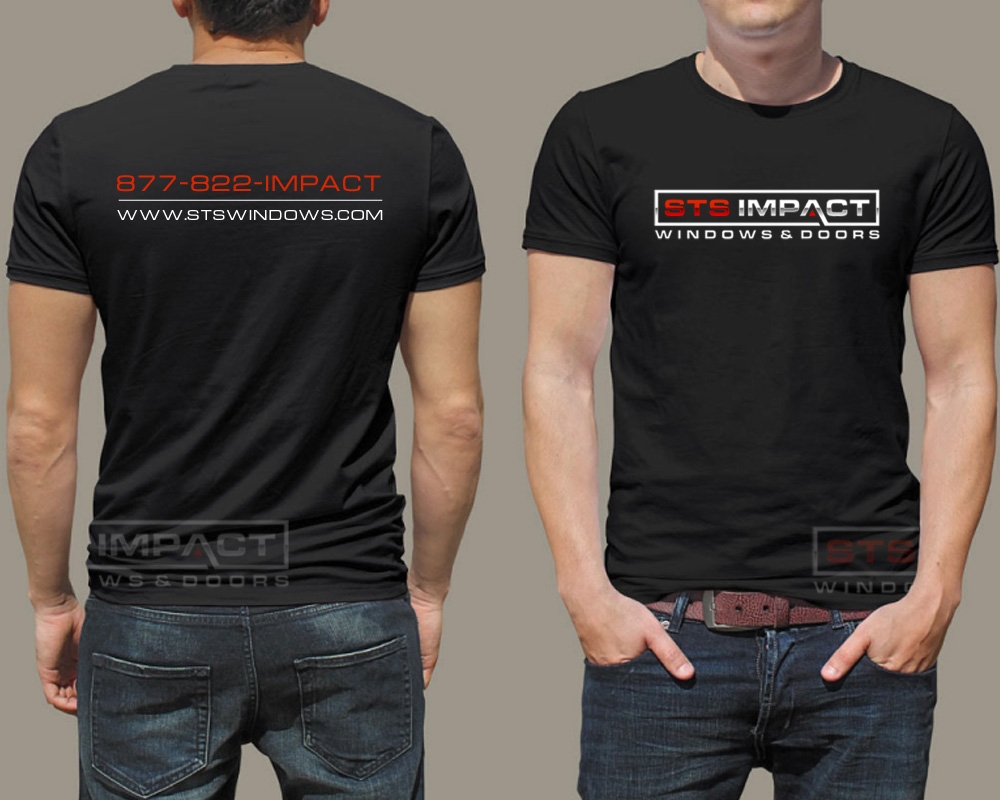 STS Windows & Doors logo design by Boomstudioz