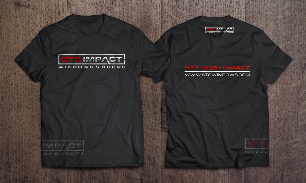 STS Windows & Doors logo design by Boomstudioz