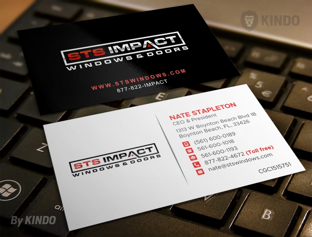 STS Windows & Doors logo design by Kindo