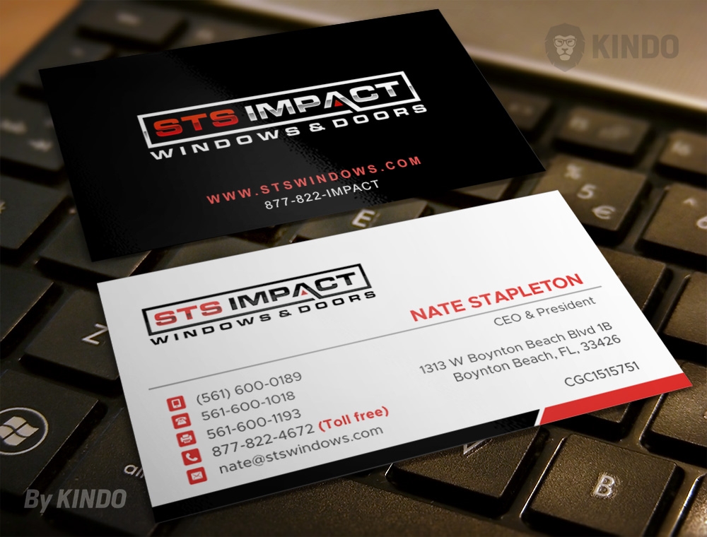 STS Windows & Doors logo design by Kindo