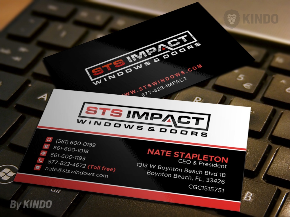 STS Windows & Doors logo design by Kindo