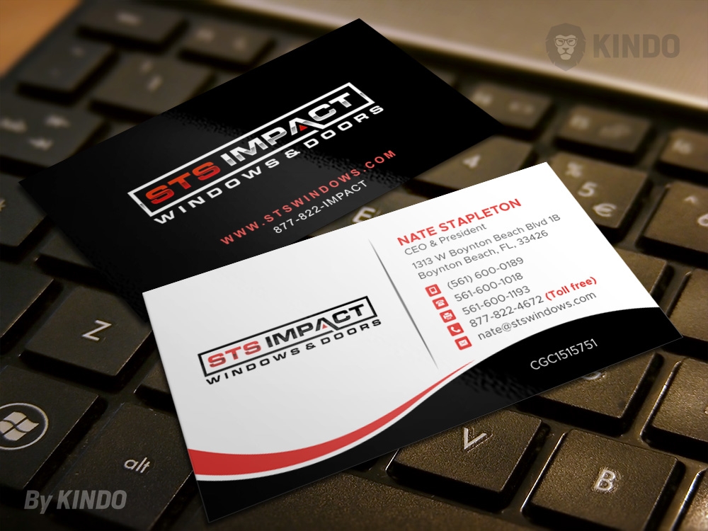 STS Windows & Doors logo design by Kindo