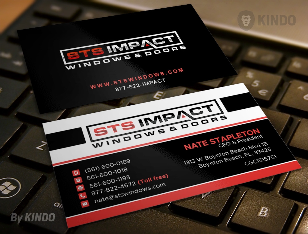 STS Windows & Doors logo design by Kindo