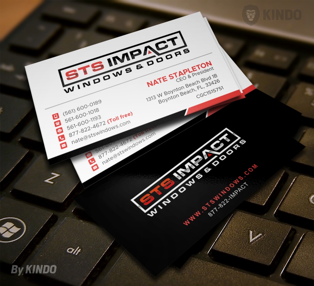 STS Windows & Doors logo design by Kindo