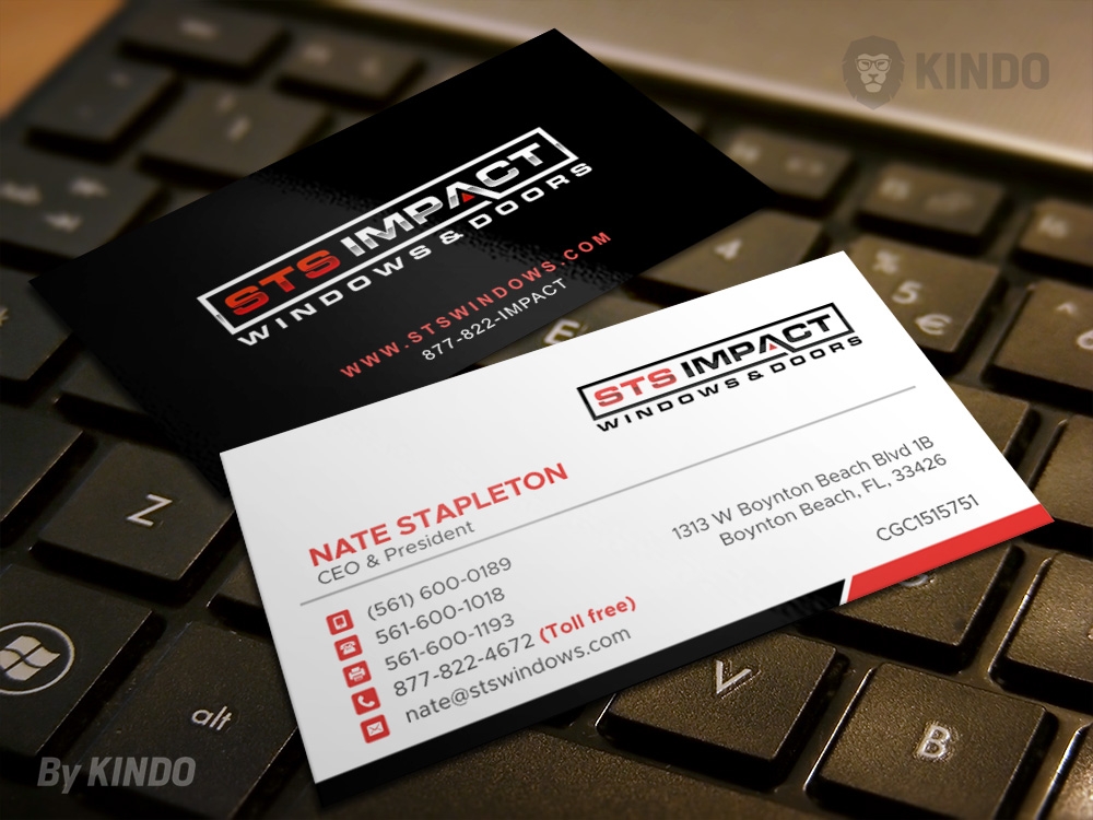 STS Windows & Doors logo design by Kindo