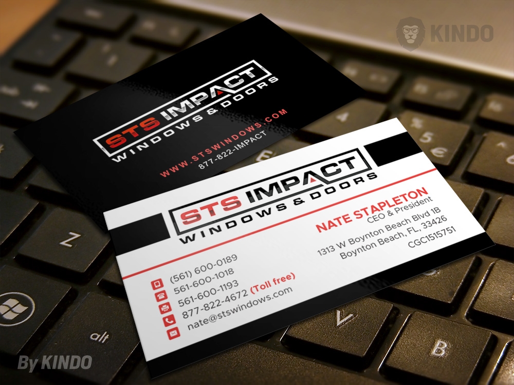 STS Windows & Doors logo design by Kindo