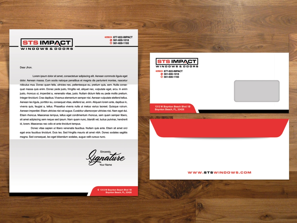 STS Windows & Doors logo design by Realistis