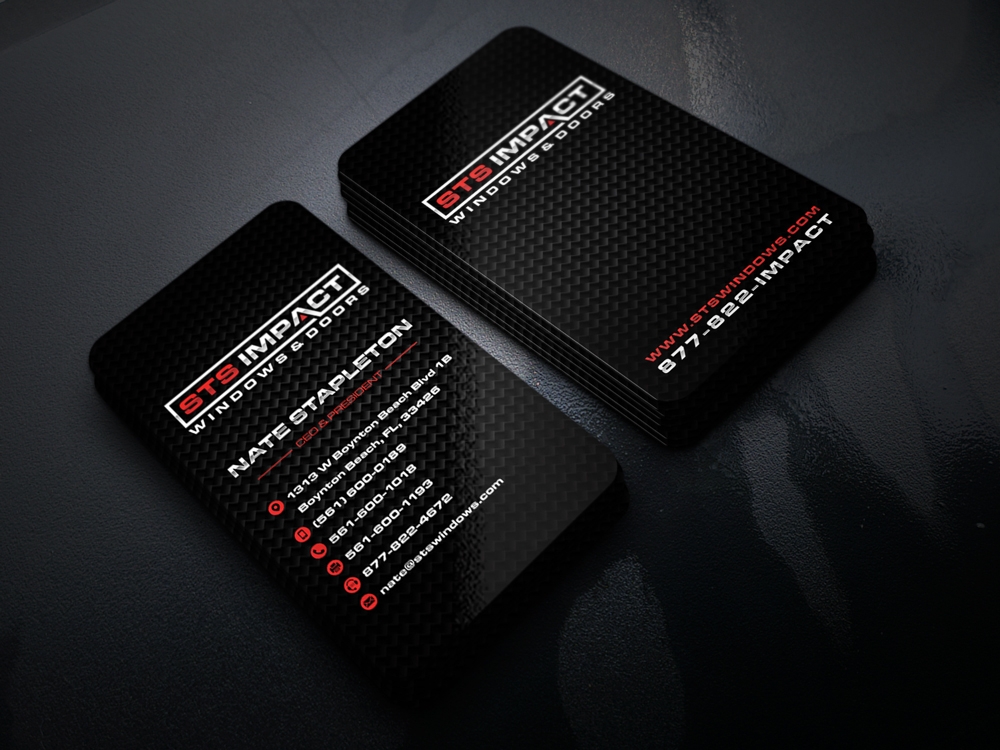 STS Windows & Doors logo design by KHAI