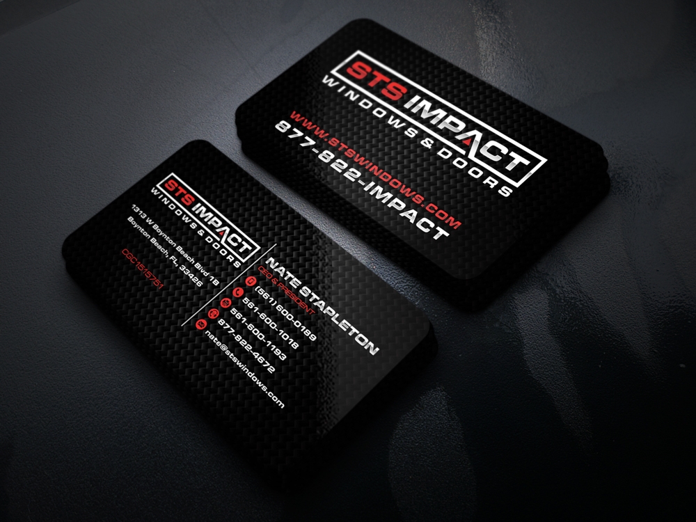 STS Windows & Doors logo design by KHAI