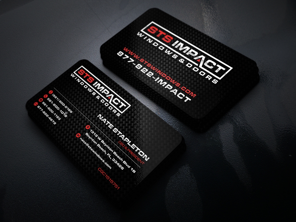 STS Windows & Doors logo design by KHAI