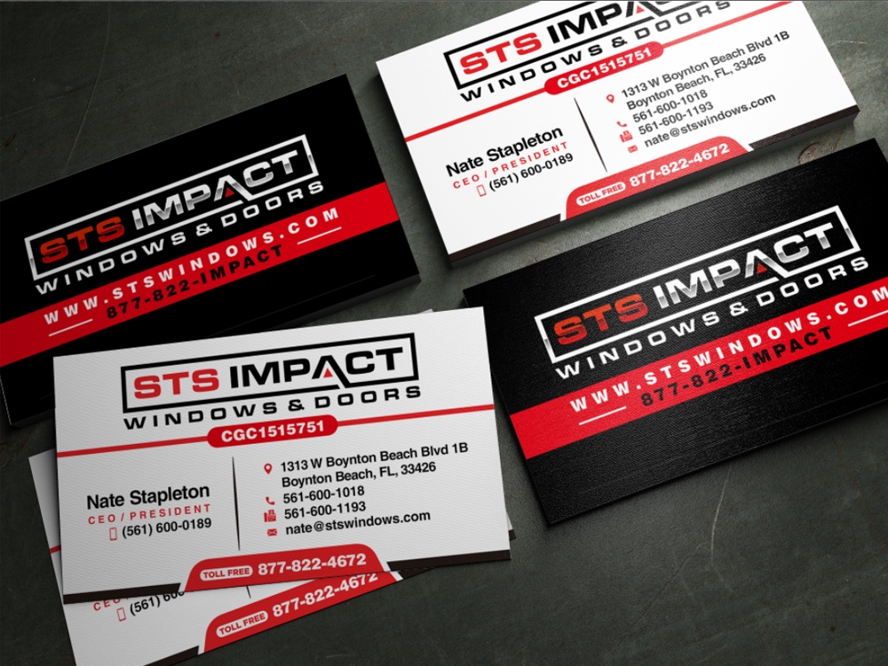 STS Windows & Doors logo design by Realistis