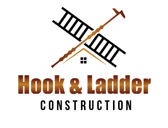 Hook & Ladder Construction logo design by BeDesign