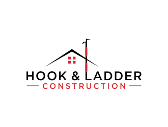 Hook & Ladder Construction logo design by akhi
