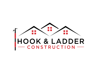 Hook & Ladder Construction logo design by akhi