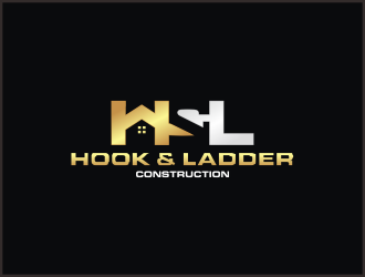 Hook & Ladder Construction logo design by Greenlight