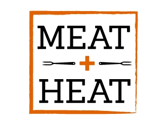 Meat [plus sign] Heat  logo design by jaize