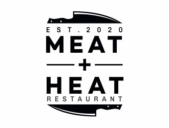 Meat [plus sign] Heat  logo design by Alfatih05