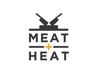Meat [plus sign] Heat  logo design by ndaru