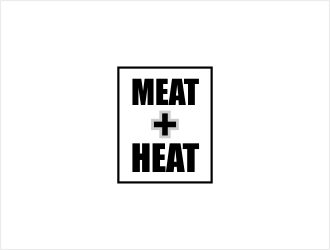 Meat [plus sign] Heat  logo design by bunda_shaquilla