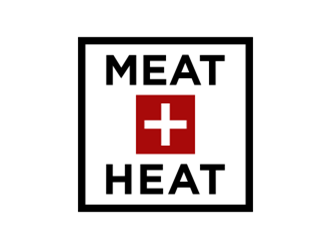 Meat [plus sign] Heat  logo design by sheilavalencia