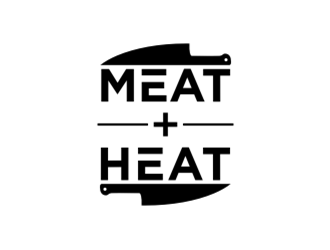 Meat [plus sign] Heat  logo design by sheilavalencia
