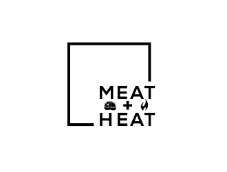 Meat [plus sign] Heat  logo design by kopipanas