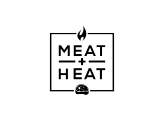 Meat [plus sign] Heat  logo design by kopipanas