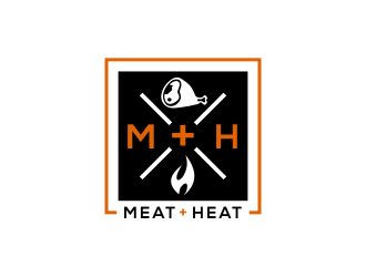Meat [plus sign] Heat  logo design by kopipanas