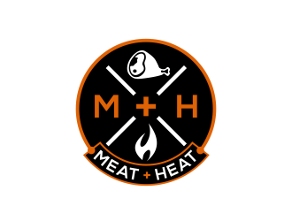 Meat [plus sign] Heat  logo design by kopipanas